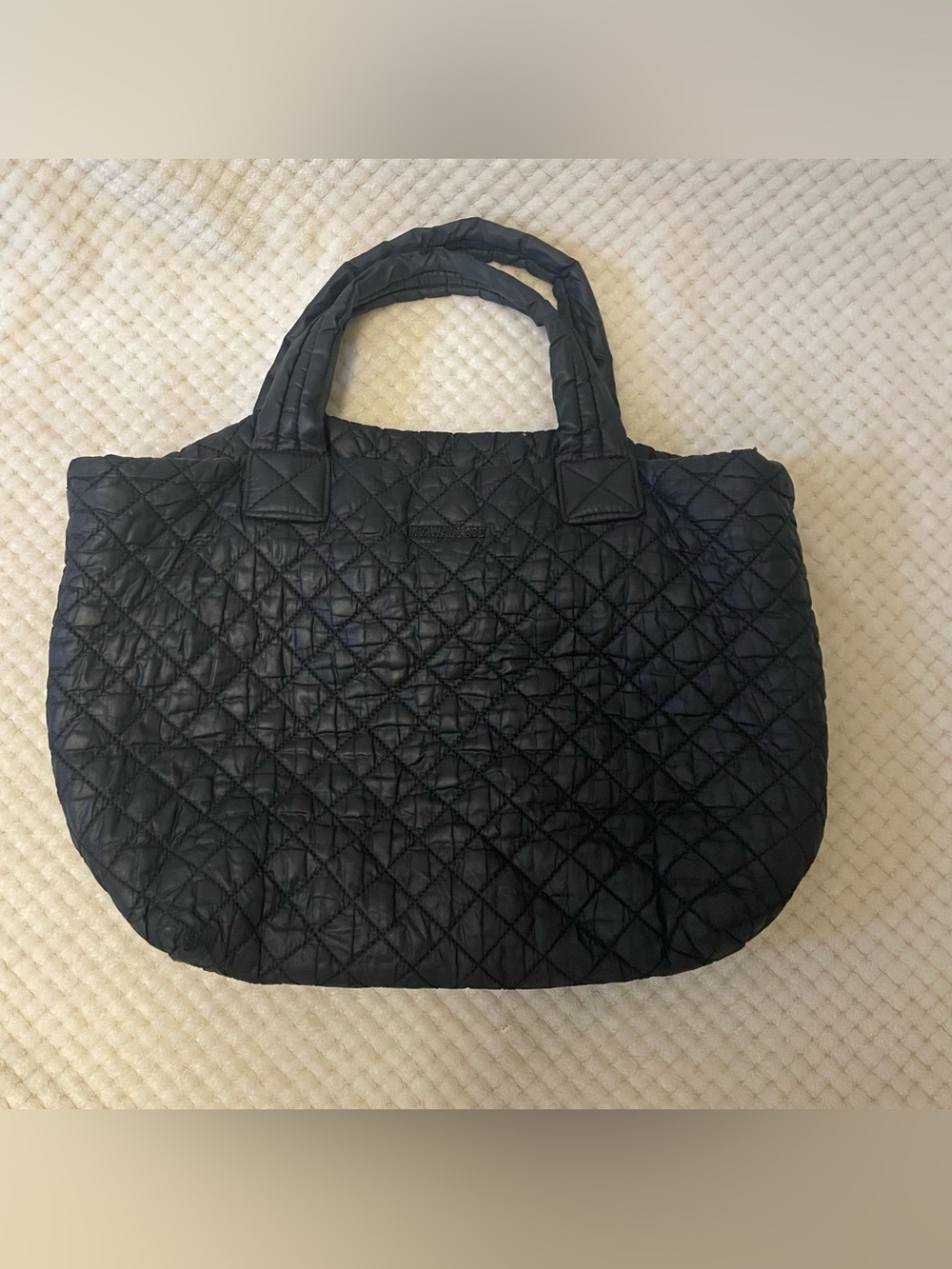 MZ Wallace Metro Quilted Black Tote medium